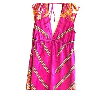 Silk floor length dress